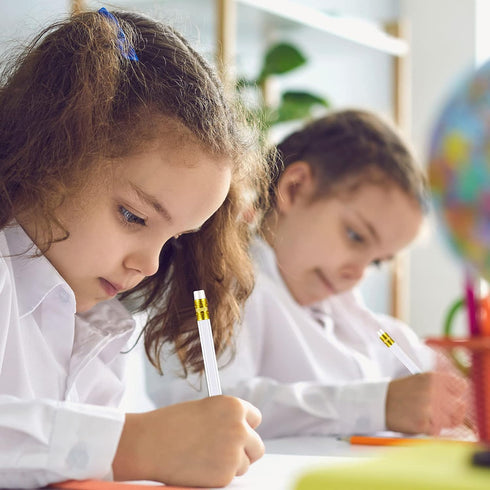 Zonon 72 Pieces 4 Inch Wedding Pencils Half Pencils with Eraser Pre Sharpened Mini, Bridal Shower Pencils Hexagon 2 HB Short Half Pencils for Wedd...