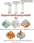 70g Magnetic Springs for Magnetic Keyboard Switches 70Pcs/Pack Custom Modified 22mm Mx Switches Springs Non-Magnetic for 60% Mechanical Keyboard (...
