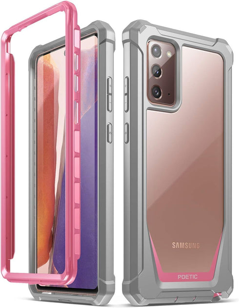 Poetic Guardian Series Designed for Samsung Galaxy Note 20 Case, Full-Body Hybrid Shockproof Bumper Cover, Without Built-in-Screen Protector, Pink...