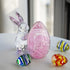 HDCRYSTALGIFTS 3.5inch Crystal Rabbit Bunny Figurine Collectibles Spring Easter Bunny Decorations Glass Art Animal Paperweight Easter Home Decor C...