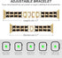 FULLIFE Compatible with Apple Watch Bands for Women 38mm 40mm 41mm 42mm 44mm 45mm with Screen Protector, Jewelry Bracelet Metal Strap with Bling C...