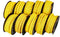 10 Rolls of 0-9 Number Tube,Yellow Flexible PVC Concave Cable Wire Markers Label Tag (6mm2)...