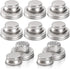 8 Pack Mason Jar Shaker Lids, Stainless Steel Shaker Lids for Mason Jars, Mason Jar Spice Lid with Silicone Seal for Regular Mouth Jar (Jar Not In...