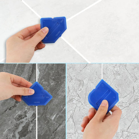 2 PCS Silicone Caulking Tool Set Sealant Finishing Tool Portable Sealant Scraper Sealant Reuse Grout Scraper for Kitchen Bathroom Floor Caulking, ...