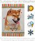 Breeze Decor Sesame Shiba Inu Happiness Garden Flag Dog Puppy Spoiled Paw Canine Fur Pet Nature Farm Animal Creature House Decoration Banner Small...
