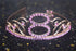8th Pink Birthday Tiara and Sash Happy 8th Birthday Party Supplies 8th Birthday Glitter Satin Sash and Crystal Tiara Princess Birthday Crown for G...