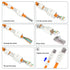 VCELINK Tool-Free RJ45 Connector, CAT6A Field Termination Plug, Gold Plated Modular Plug, UTP CAT6A Connector Tool Less for CAT6A, CAT6 Network Ca...