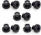 POWERTEC 5/16"-18 Round Knobs 10PK, Clamping Knobs with Steel Insert for T Track Bolts, Thumb Screw Threaded Knobs for T Track Accessories, Feathe...