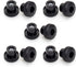 POWERTEC 5/16"-18 Round Knobs 10PK, Clamping Knobs with Steel Insert for T Track Bolts, Thumb Screw Threaded Knobs for T Track Accessories, Feathe...
