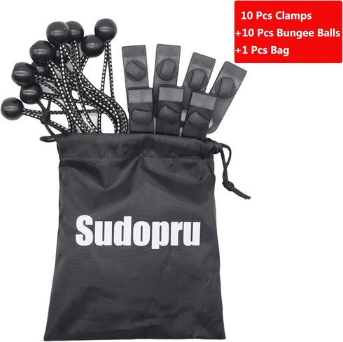 Tarp Clips Lock Grip, 20 Pack Tarp Clamps Heavy Duty, Shark Tent Fasteners Clips Holder, Pool Awning Cover Bungee Cord Clip, Car Cover Clamp...