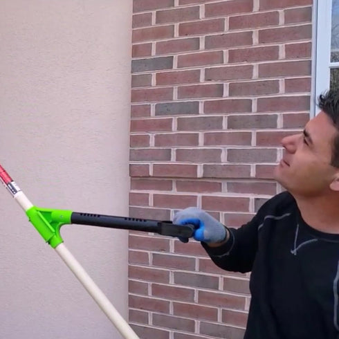 The Rah Handle! A Universal Ergonomic Back Saving Lefty Or Righty, Secondary Handle For Snow Shovels, Rakes, and Other Gardening Or Construction T...