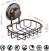 Super Powerful Vacuum Suction Cup Soap Dish - Strong Stainless Steel Sponge Holder for Bathroom & Kitchen (Bronze)...