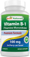 Best Naturals Vitamin B1 as Thiamine Mononitrate 100 mg 120 Tablets (120 Count (Pack of 1))...