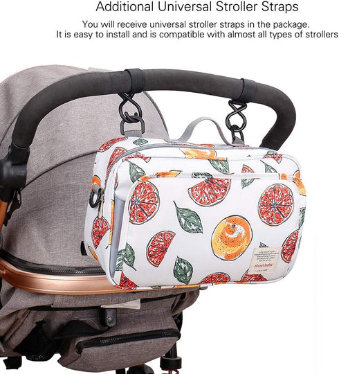 MOMIGO Baby Diaper Caddy Bag - Diaper Caddy Tote Baby Stroller Bag Nursery Storage Bin for Diapers, Wipes & Toys Mini Diaper Bag for Outdoor ?Grap...