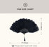 BABEYOND Vintage Style Folding Handheld Ostrich Feather Fan 1920s Flapper Accessories (Black)...