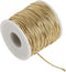 Morex Ribbon 1318/50-634 Stretch Cord Polyester Ribbon, 50 yd, Gold...