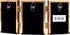 Lawrence Frames Bead Border Design, 2.5x3.5 Triple, Gold...