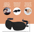 Bucky 40 Blinks No Pressure Eye Mask for Travel & Sleep, Ruby Pop, One Size...