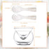 Glass Caviar Chiller Server Set Plus 6 Pcs Caviar Spoons Caviar Serving Set 2.76 to 3.54 Inches Mother of Pearl Spoon Shell Spoon Round Handle, Un...