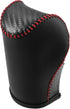 Gear Shifting Knob Cover Automatic Transmission Lever Trim for Jeep Cherokee 2014-2021 PU Leather Carbon Fiber Pattern Black Red...