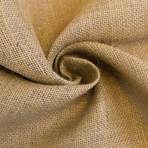 Texco Inc Solid Color Minimal Stretch 40" Wide 100% Jute Burlap Fabri, Art, Craft, Wrap, Home DIY Apparel Fabric, Natural 1 Yard...