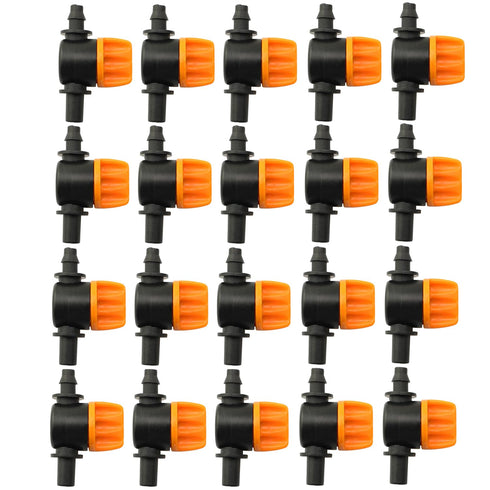 LQ Industrial 20PCS Straight Through Switching Valve Garden Automatic Waterer Pipe Connector Switch Plastic Portable Hose Connector Suitable for D...