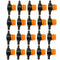 LQ Industrial 20PCS Straight Through Switching Valve Garden Automatic Waterer Pipe Connector Switch Plastic Portable Hose Connector Suitable for D...