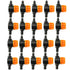 LQ Industrial 20PCS Straight Through Switching Valve Garden Automatic Waterer Pipe Connector Switch Plastic Portable Hose Connector Suitable for D...