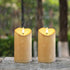 Amagic Outdoor Waterproof Flameless Candles, Flickering LED Candles, Battery Operated Candles with Remote and Timers, Ivory Plastic, 3” x 6” Set o...