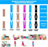 Kinesiology Tape (4 Pack) Athletic Tape 16.4ft Water Resistant Kinetic Uncut Sports Tape for Knees, Ankles, Shoulder, Pain Relief, Injury Recovery...