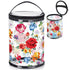 Sanwuta Flower Theme Clear Lotion Toiletry Bag Travel Makeup Case Waterproof PVC Beauty Cosmetic Bag with Handle Zipper Portable Survival Organize...