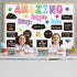 41Pcs Motivational Bulletin Board Decoration Amazing Things Happen Here Paper Cutouts with 100Pcs Glue Points Bulletin Border Stickers for Classro...