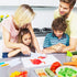 4 Pcs Kids Knife Set, Nylon Kitchen Knife with Crinkle Cutter, Serrated Edges Plastic Toddler Chef Knife for Real Cooking & Cutting Fruit Bread...