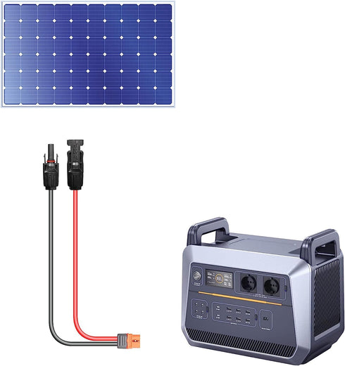 CERRXIAN 16.4FT/5M 12AWG Solar Panel Connector to XT60i Female Solar Panel Power Cable for Solar Panel,RV Portable Power Station,Portable Power St...