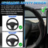 for 2017-2025 Tesla Model Y/Juniper Steering Wheel Cover Decorative,Fit Model 3/Highland Suede Steering Wheel Cover Protection Interior Auto Non S...