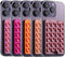 BIAJIYA Phone Sticky Grip Wallet Mount Stick on Suction Mirrors Phone Card Holder Silicone Adhesive Phone Accessory for Tiktok All Smartphones (Ro...