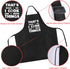 Rosoz Funny BBQ Black Chef Aprons for Men, I Cook and I Know Things Adjustable Kitchen Cooking Aprons with Pocket Waterproof Oil Proof Father’s Da...
