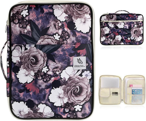 BTSKY New Multi-functional A4 Document Bags Portfolio Organizer-Travel Pouch Zippered Case for Ipads, Notebooks,Documents......