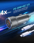 USB C Car Charger, 36W 2-Pack PD3.0 & QC3.0 Dual USB Fast Car Charger Adapter Fast Charging Type C Car Charger Compatible with Galaxy S22/S21/S20 ...