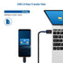Cable Matters Braided Short USB C to Micro USB Cable 1 ft (Micro USB to USB-C Cable, USB Type C to Micro USB Cable) in Black......