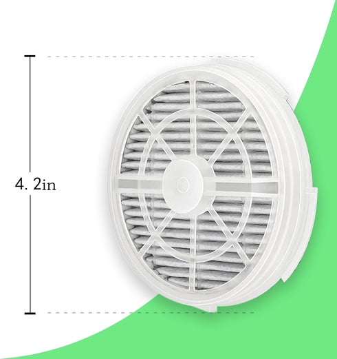 GL2103 HEPA Filter Replacement Compatible with RIGOGLIOSO, JINPUS, LTLKY, Frida Baby, Meleden,SY900S and More Air Purifiers, 4 Inch 3-in-1 Activat...