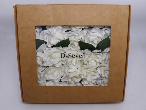 D-Seven Artificial Flowers 25pcs Gardenia Flowers with Stem for Wedding Flowers Centerpieces Bridal Shower Baby Shower Decorations DIY Wedding Bou...