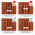 Cabinet Locks - Adoric Life Child Safety Locks 4 Pack - Baby Safety Cabinet Locks - Baby Proofing Cabinet Kitchen System with Strong Adhesive Tape...