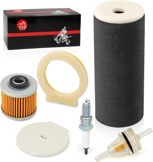 Air Filter Foam & END CAP Oil Filter spark plug For YAMAHA Grizzly 600 1998 1999 2000 2001 1UY-14451-00-00...