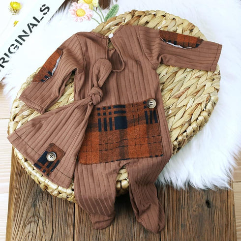 Newborn Photography Props Boys Girls Outfits Infant Photoshoot Romper Suits with Hat Baby Photo Shoot Props Outfits...