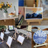 9.45 Inch Adjustable Mini Wood Easels Tabletop Painting Easel Stand for Artist Cards Phone Photos, Portable Triangle Tabletop Canvas Holder for Pa...