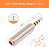 2.5mm to 3.5mm Adapter and 3.5mm to 2.5mm Adapter, Gold Plated Jack Stereo Full Metal Connector Converter for Smartphones, Headphone, Mic, Tablets...