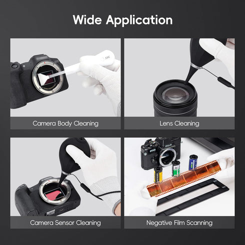 JJC Polyester Anti-Static Cleaning Gloves for Cleaning Camera Lens CCD CMOS Sensor or Other Precision Instruments with Free Size -2 Pair...