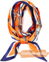 Silk Neck Scarf Printed Scarves Head Women'S Fashion Oblique Angle Satin Scarfs For Bag Hair 59” X 5.9”...