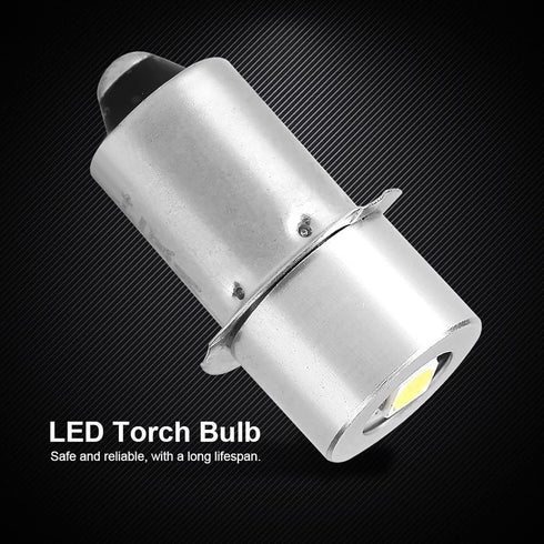 POCREATION LED Flashlight Bulb, P13.5S Base 1W LED Bulb, LED Conversion Bulb Compatible with Maglite Craftsman Greatlite Vintage Flashlight(3V), L...